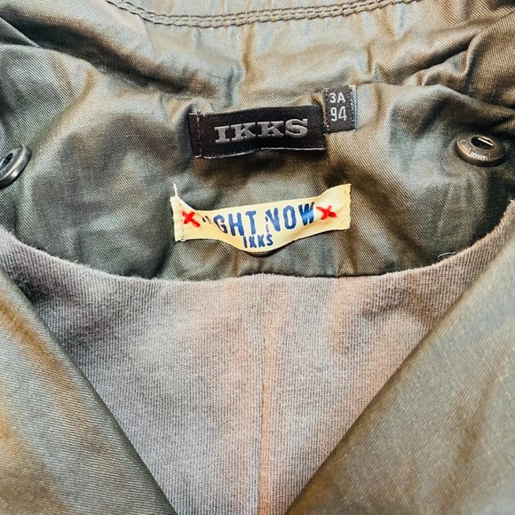 IKKS Charcoal trench with detachable Grey Cotton Hood Size 3 - Picture 9 of 10